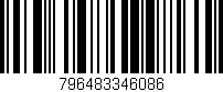 Código de barras (EAN, GTIN, SKU, ISBN): '796483346086'