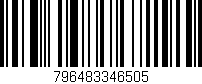 Código de barras (EAN, GTIN, SKU, ISBN): '796483346505'