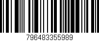 Código de barras (EAN, GTIN, SKU, ISBN): '796483355989'