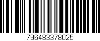 Código de barras (EAN, GTIN, SKU, ISBN): '796483378025'