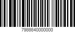Código de barras (EAN, GTIN, SKU, ISBN): '7988840000000'