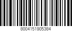 Código de barras (EAN, GTIN, SKU, ISBN): '8004151905384'