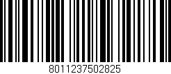 Código de barras (EAN, GTIN, SKU, ISBN): '8011237502825'