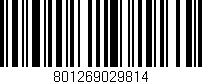 Código de barras (EAN, GTIN, SKU, ISBN): '801269029814'