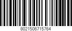 Código de barras (EAN, GTIN, SKU, ISBN): '8021506715764'