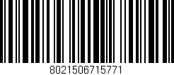Código de barras (EAN, GTIN, SKU, ISBN): '8021506715771'