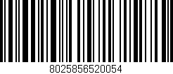 Código de barras (EAN, GTIN, SKU, ISBN): '8025856520054'