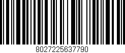 Código de barras (EAN, GTIN, SKU, ISBN): '8027225637790'