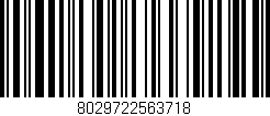 Código de barras (EAN, GTIN, SKU, ISBN): '8029722563718'