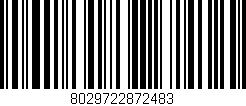 Código de barras (EAN, GTIN, SKU, ISBN): '8029722872483'