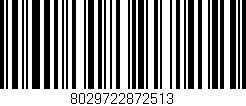 Código de barras (EAN, GTIN, SKU, ISBN): '8029722872513'