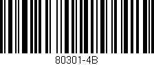 Código de barras (EAN, GTIN, SKU, ISBN): '80301-4B'