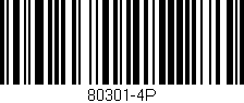 Código de barras (EAN, GTIN, SKU, ISBN): '80301-4P'