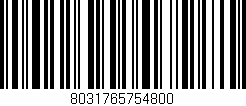 Código de barras (EAN, GTIN, SKU, ISBN): '8031765754800'