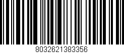 Código de barras (EAN, GTIN, SKU, ISBN): '8032621383356'