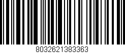 Código de barras (EAN, GTIN, SKU, ISBN): '8032621383363'