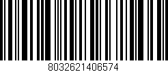 Código de barras (EAN, GTIN, SKU, ISBN): '8032621406574'