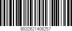 Código de barras (EAN, GTIN, SKU, ISBN): '8032621408257'