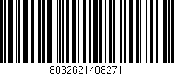 Código de barras (EAN, GTIN, SKU, ISBN): '8032621408271'