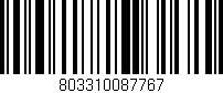 Código de barras (EAN, GTIN, SKU, ISBN): '803310087767'