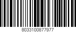 Código de barras (EAN, GTIN, SKU, ISBN): '8033100877977'