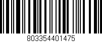 Código de barras (EAN, GTIN, SKU, ISBN): '803354401475'