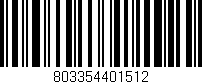 Código de barras (EAN, GTIN, SKU, ISBN): '803354401512'