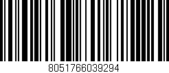 Código de barras (EAN, GTIN, SKU, ISBN): '8051766039294'