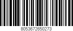 Código de barras (EAN, GTIN, SKU, ISBN): '8053672650273'