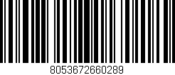 Código de barras (EAN, GTIN, SKU, ISBN): '8053672660289'