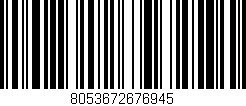 Código de barras (EAN, GTIN, SKU, ISBN): '8053672676945'