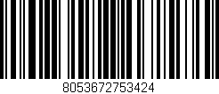 Código de barras (EAN, GTIN, SKU, ISBN): '8053672753424'