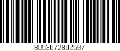 Código de barras (EAN, GTIN, SKU, ISBN): '8053672802597'