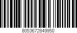 Código de barras (EAN, GTIN, SKU, ISBN): '8053672849950'