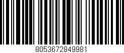 Código de barras (EAN, GTIN, SKU, ISBN): '8053672849981'