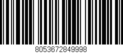 Código de barras (EAN, GTIN, SKU, ISBN): '8053672849998'