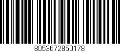 Código de barras (EAN, GTIN, SKU, ISBN): '8053672850178'