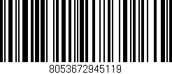 Código de barras (EAN, GTIN, SKU, ISBN): '8053672945119'