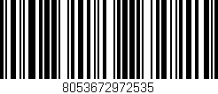 Código de barras (EAN, GTIN, SKU, ISBN): '8053672972535'