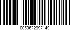 Código de barras (EAN, GTIN, SKU, ISBN): '8053672997149'