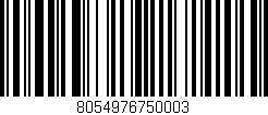 Código de barras (EAN, GTIN, SKU, ISBN): '8054976750003'