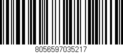 Código de barras (EAN, GTIN, SKU, ISBN): '8056597035217'