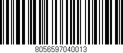 Código de barras (EAN, GTIN, SKU, ISBN): '8056597040013'