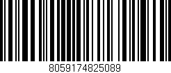 Código de barras (EAN, GTIN, SKU, ISBN): '8059174825089'