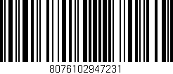 Código de barras (EAN, GTIN, SKU, ISBN): '8076102947231'