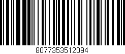 Código de barras (EAN, GTIN, SKU, ISBN): '8077353512094'