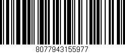 Código de barras (EAN, GTIN, SKU, ISBN): '8077943155977'