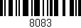 Código de barras (EAN, GTIN, SKU, ISBN): '8083'