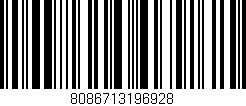 Código de barras (EAN, GTIN, SKU, ISBN): '8086713196928'