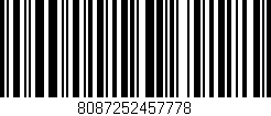 Código de barras (EAN, GTIN, SKU, ISBN): '8087252457778'